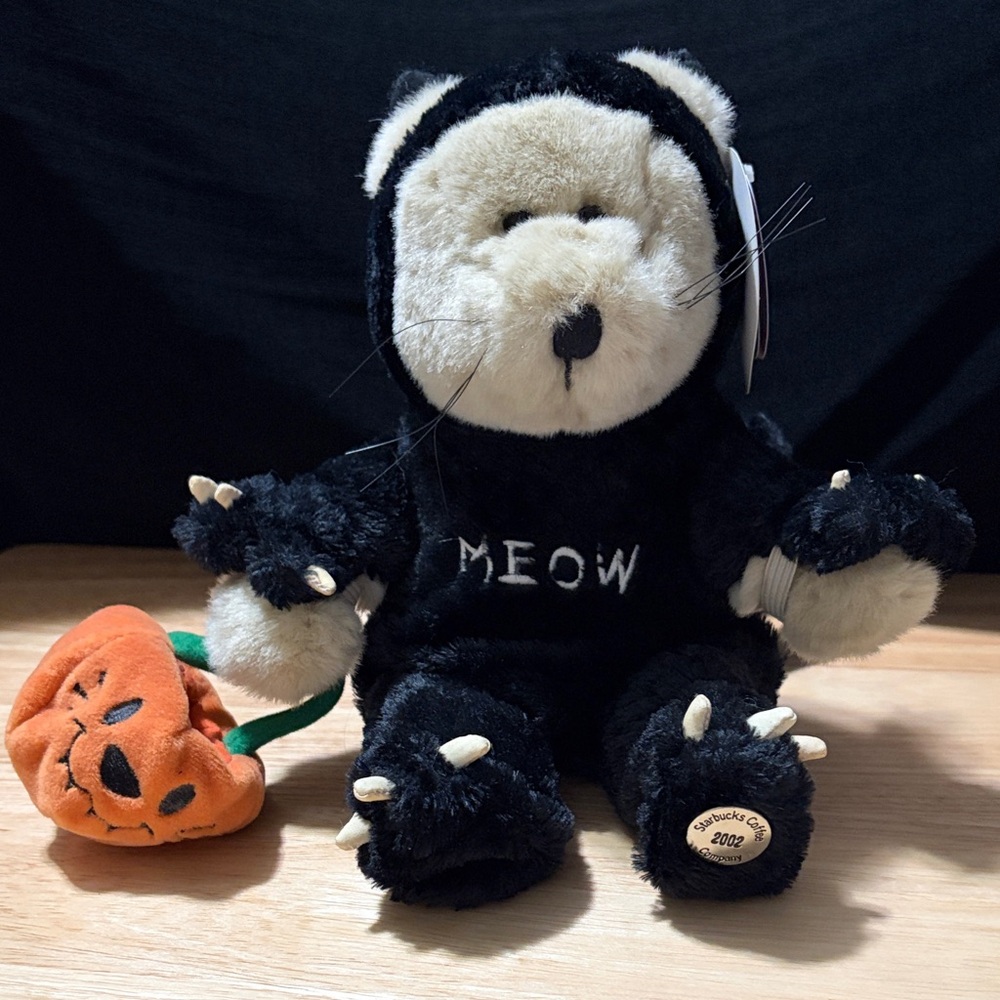 Starbucks 2002 Black and Cream Barista Bear